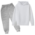 thumbnail image 2 of MeetoTime Boy's Girls's Hooded Tracksuit Pullover Sweatshirt Jogging Pants Set 2 Pieces Sweatsuit for 3-10 Years, 2 of 3