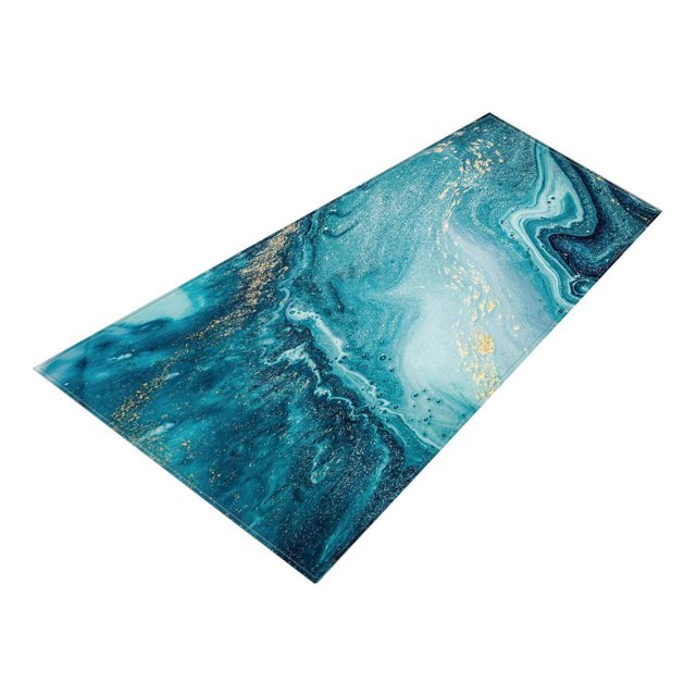 Marble Floor Mat Door Mat Long Mats Comfort Rug Carpet Entrance Doormat Blue
