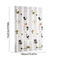 thumbnail image 4 of Sentmoon Shower Curtain with Liner Bathroom Thickened Shower Curtain Waterproof Shower Curtain Rod Suit Waterproof Cloth Punch-free Bathroom Partition Curtain for Bathroom and Shower, 4 of 7
