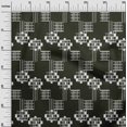 thumbnail image 2 of oneOone Cotton Poplin Fabric Geometric Kasuri Print Fabric By Yard 56 Inch Wide, 2 of 4