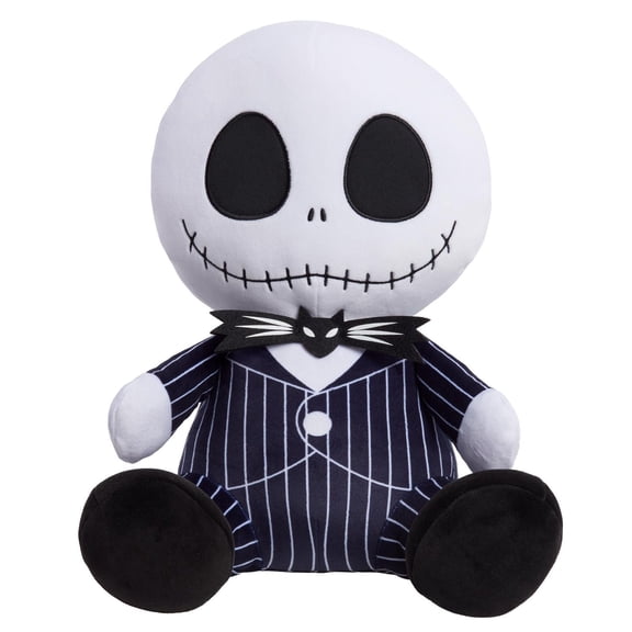 Peluche lestée réconfortante Jack Skellington « L’étrange Noël de M. Jack » de Tim Burton et Disney, jouets pour enfants de 3 ans et plus par Just Play