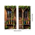 thumbnail image 3 of Rideaux d'Extérieur Imperméables Rideaux de Cour Rideaux Plantes Vertes et Fleurs Ensemble de 2 Pcs 5,9 Po, 3 of 6