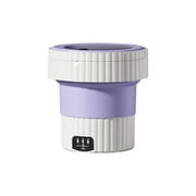 Vwrxbz Portable Washing Machine Foldable Mini Washer with Dehydration Basket 8L Capacity for Underwear Travel Apartment 110V