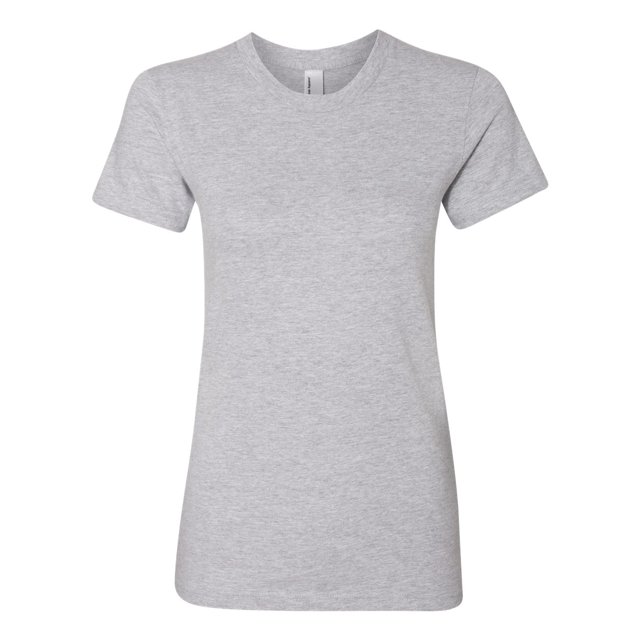 Women’s Fine Jersey Tee, XL, Heather Grey