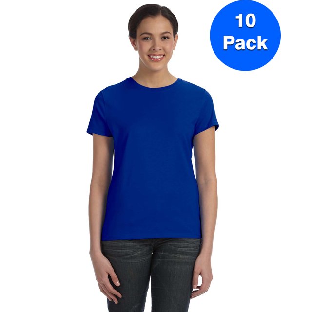 Hanes T-Shirt Perfect-T pour Femmes - SL04 (Lot de 10)