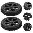 thumbnail image 3 of SHISUYAN 2pcs Shopping Cart Replacement Wheels Foldable Utility Trolley Wheels Grocery Cart Rolling Wheels, 3 of 5