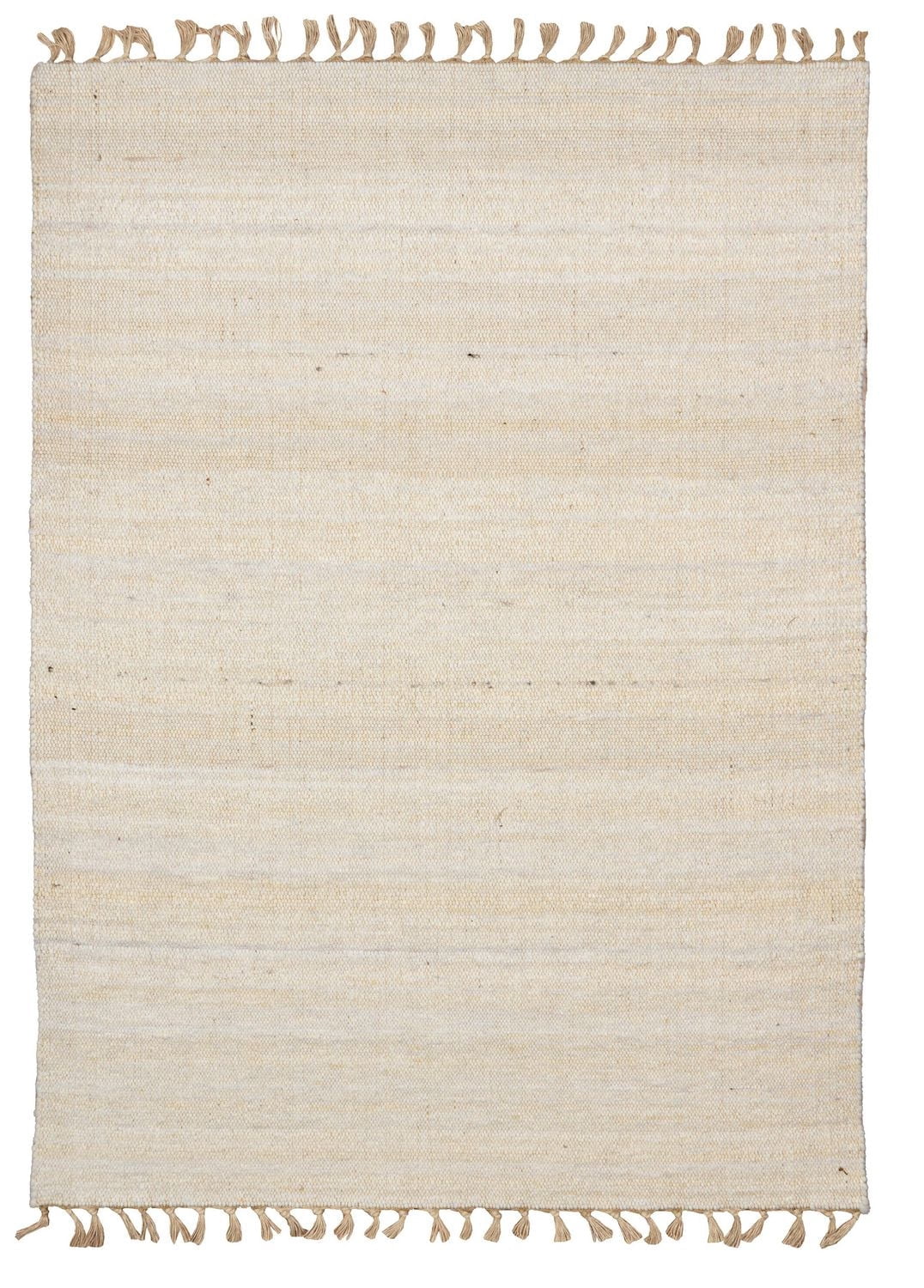 Tapis d'appoint Berbère Verginia naturel & ivoire de 1 pi 10 po x 2 pi 10 po