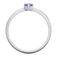 thumbnail image 4 of Heart Birthstone Ring - Amethyst (February), 4 of 6