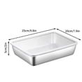 thumbnail image 1 of Amzcrzy Kitchen Appliances Stainless Steel Food Preparation Box Refrigerator Preservation Box Sub Hot Pot Side Box Rectangular Outdoor Cooking Picnic Box Picnic Blanket Kitchen Utensils Set, 1 of 4