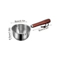 thumbnail image 2 of Casserole en Acier Inoxydable, Mini Casserole pour Réchauffer le Lait, Faire Fondre le Chocolat, Sauces, Répartition Uniforme de la Chaleur, Casserole de Cuisine Durable avec Poignée, Mesure de l'Huile, 2 of 9