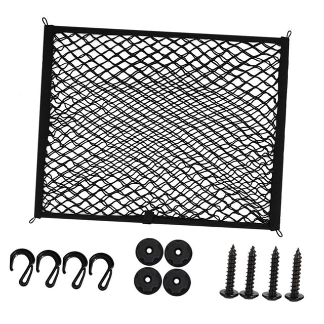 S SERENABLE Cargo Storage Net for Car Trunk Simple Assembly for Car SUV Boat Doube Layer 60cmx80cm