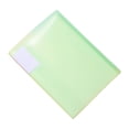 thumbnail image 2 of Fasiaou 1 Pack Green Document Folders Plastic Envelopes Poly Envelopes File Envelopes with Label Pocket and Snap Button for Home Work Office Organization, Letter Size/A4 Size, White, 2 of 5