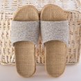 thumbnail image 4 of Pantoufles pour Femmes Mode Confortables en Coton et Lin Antidérapantes, 4 of 9