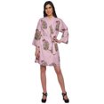 thumbnail image 1 of Moomaya Printed Crossover Robes Bridesmaid Getting Ready Bathrobes For Women, 1 of 6