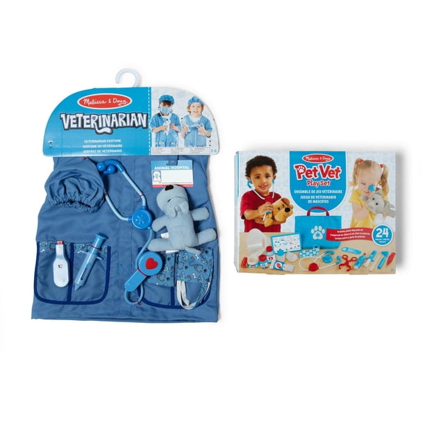 Melissa & Doug Examine and Treat Pet Vet Play Set (24 pcs