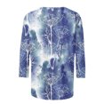 thumbnail image 5 of T-shirt Imprimé à la Mode pour Femmes 3/4 Manches Blouse Col Rond Tops Décontractés Tops Femme Summer 2023 sur Clearance, 5 of 5