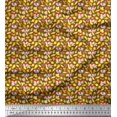 thumbnail image 1 of Soimoi Tissu en Poly Georgette Imprimé Croissant & Baguette par Yard 52 Pouces de Large, 1 of 3