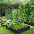 thumbnail image 2 of Outsunny Raised Garden Bed with 2 Trellis Tomato Cages, Black, 2 of 9
