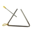 thumbnail image 1 of Hearth & Gear 4 Inch Musical Steel Triangle Percussion Instrument With Striker Kindergarten Teaching Tool Easy Playing Delicate Playing Triangle Instrument Music for Toddlers 1 Baby Tambourines Light, 1 of 6