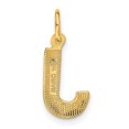 thumbnail image 3 of Diamond2Deal 14K Pendentif Initiale Lettre J en Satin Or Jaune pour Femmes, 3 of 6