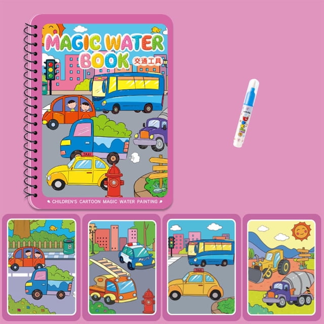 Magic Water Reveal Coloring Set Reusable Painting Kit for s Creative Art Activity Travel Friendly Washable Doodle Toy Educational Gift