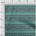 thumbnail image 1 of oneOone Viscose Jersey Fabric Leaves & Floral Block Print Sewing Fabric BTY 60 Inch Wide, 1 of 4