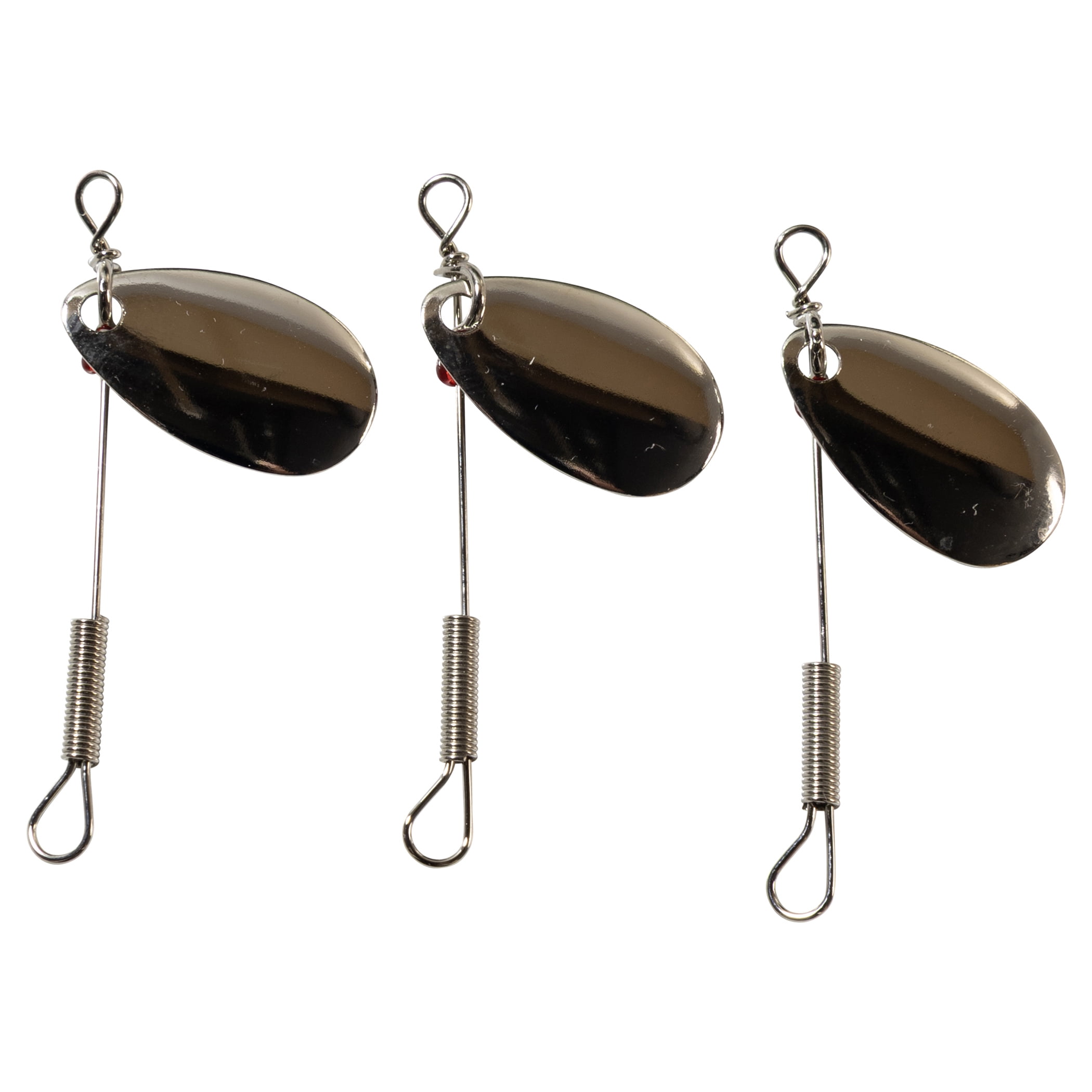 Lucky Strike Spinner simple nickel #2 – Ensemble de 3 – Leurre de pêche