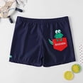 thumbnail image 4 of LSLJS Maillot de Bain Garçon Maillot de Bain pour Enfants Short de Bain Imprimé Short de Bain à Angle Plat avec Cordon de Serrage, Short de Bain Garçon, 4 of 5