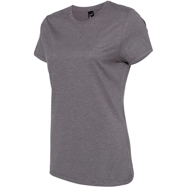 Hanes T-shirt Nano-T pour Femmes, TG, Charbon Chiné