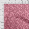 thumbnail image 2 of oneOone Cotton Poplin Pink Fabric Rainbow Craft Projects Decor Fabric Printed By The Yard 56 Inch Wide, 2 of 5