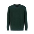 thumbnail image 1 of Krumba Chandail Classique à Enfiler Surdimensionné en Coton à Col en V pour Homme 5TG Vert, 1 of 6