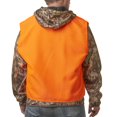 thumbnail image 4 of Gilet de couverture chasse orange vif pour jeunes Realtree, 4 of 6