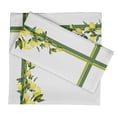 thumbnail image 1 of Vargottam Collection de Luxe Linge de Table Décor Serviette en Coton Tissu Imprimé Serviettes Réutilisables Ensemble de 6, 20 X 20 - Citron, 1 of 6