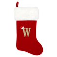 thumbnail image 1 of SUTENGDA 20 Inches Monogram Christmas Stockings Red Velvet with White Super Soft Plush Cuff Embroidered Xmas Stockings Classic Personalized Stocking Decorations for Family Holiday Season, 1 of 5