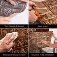 thumbnail image 4 of FASÄDE Hammered Decorative Vinyl 18in x 24in Backsplash Panel in Galvanized Steel (5 Pack), 4 of 5
