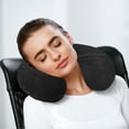thumbnail image 2 of Travel Smart by Conair Inflatable Fleece Neck Pillow & Eye Mask Set, 2 of 3