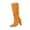 Brown, variant on Kyusrd Mid-Calf Boots For Women Women's High-Heels Mid Calf Boots Middle Tube Boot Comfortable Casual Shoes