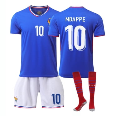 2425 European Cup French Team Home/Away Soccer Jersey No.10 Mbapei National Team 26