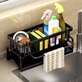 thumbnail image 1 of Dvkptbk Sponge Holder for Kitchen Sink, Kitchen Sink Organizer with Self-draining Tray, Countertop Sink Caddy for Sponge Holder Soap Brush Dispenser, Kitchen Organizers and Storage Essentials, 1 of 6