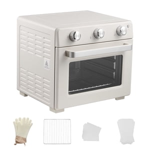 KFFKFF Sublimation Oven Machine, 26 Qt, Fits 40oz Tumblers, with 50 Shrink Films, 1 Tape and 2 Heat Gloves, Off-White