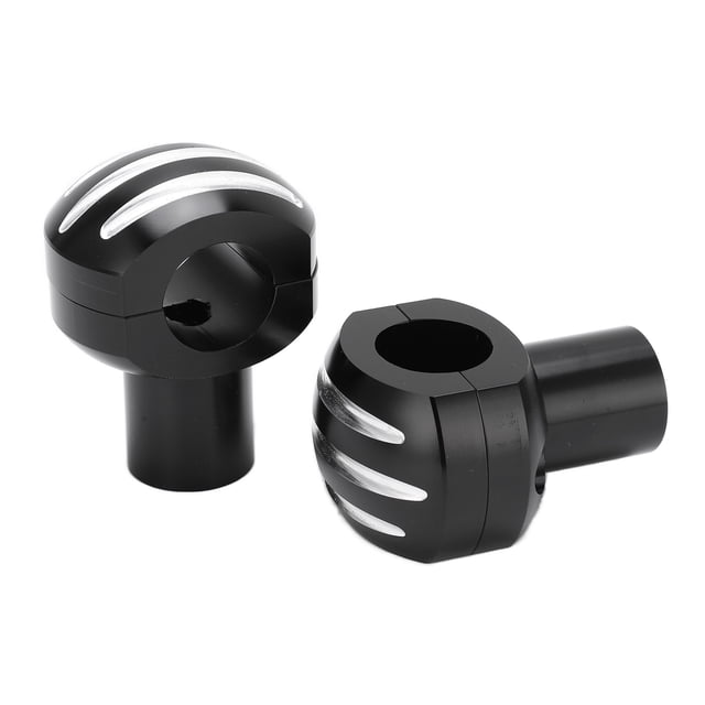 Fugacal Motorcycle Handlebar Riser,Motorcycle Handlebar Riser 25mm CNC Universal Motorcycle Handlebar Clamp Round Head with Stripe Handlebar Lifter,Handlebar Riser