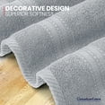thumbnail image 2 of Canadian Linen Luxury Everest Hand Towels, 16”x28”, 6 Pack, Soft Absorbent Cotton Lightweight Quick Dry Fingertip Towel Set for Spa Salons, Light Grey, 2 of 9