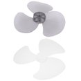 thumbnail image 1 of 2pcs Fan Blade 3 Leaves Replacement Plastic Table Fan Blade Pedestal Fan Blade Fan Parts, 1 of 9
