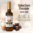 thumbnail image 2 of Matteo's Sugar Free Coffee Syrup, Salted Dark Chocolate, 750mL, 0 Calories, 0 Sugar, (Single Bottle), 2 of 5