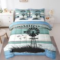 thumbnail image 1 of YST Farmhouse Windmill 7-Piece Rustic Comforter Set with Sheets, Full Size, Polyester, 1 of 5
