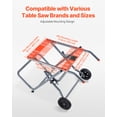 thumbnail image 2 of VEVOR Portable Table Saw Stand with Wheels 350 lbs Load Capacity Rolling Foldable, 2 of 9