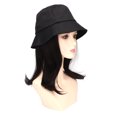 thumbnail image 4 of , Chapeau Texturé Facile à Porter Noir Marron pour Femmes pour Voyage, 4 of 8