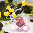 thumbnail image 4 of Cqxid Greeting Card Under $5 Fresh Cut Paper Up Card 3D Colorful Butterfly Paper Bouquet Greeting Card Forever Bouquet 3D Up Greeting Card Birthday Up Card Gift Graduation Gift, 4 of 4