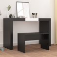 thumbnail image 1 of vidaXL Dressing Stool Black 70x35x45 cm Engineered Wood, 1 of 5