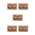 thumbnail image 1 of Baohd Wide Application Merry Christmas Gnome Doormat Soft And Comfortable Water Santa Claus 5Set, 1 of 6